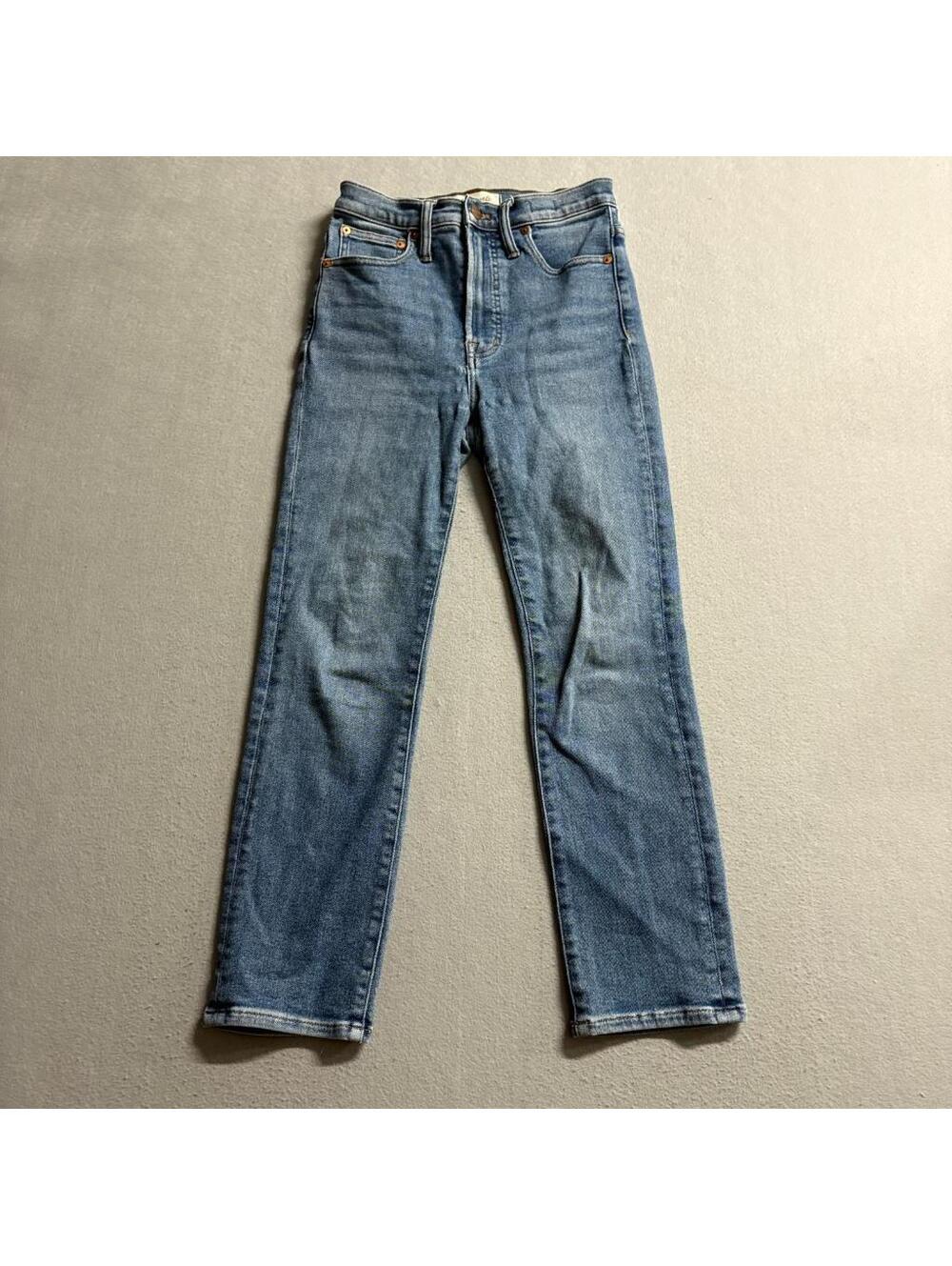 Madewell The Perfect Vintage Jean Womens 25P Petite Blue Stretch Denim Pants